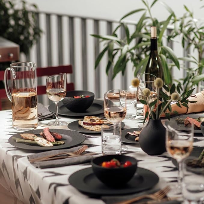 Villeroy & Boch Manufacture Rock Dinner Plate Set of 4 27x27x2cm