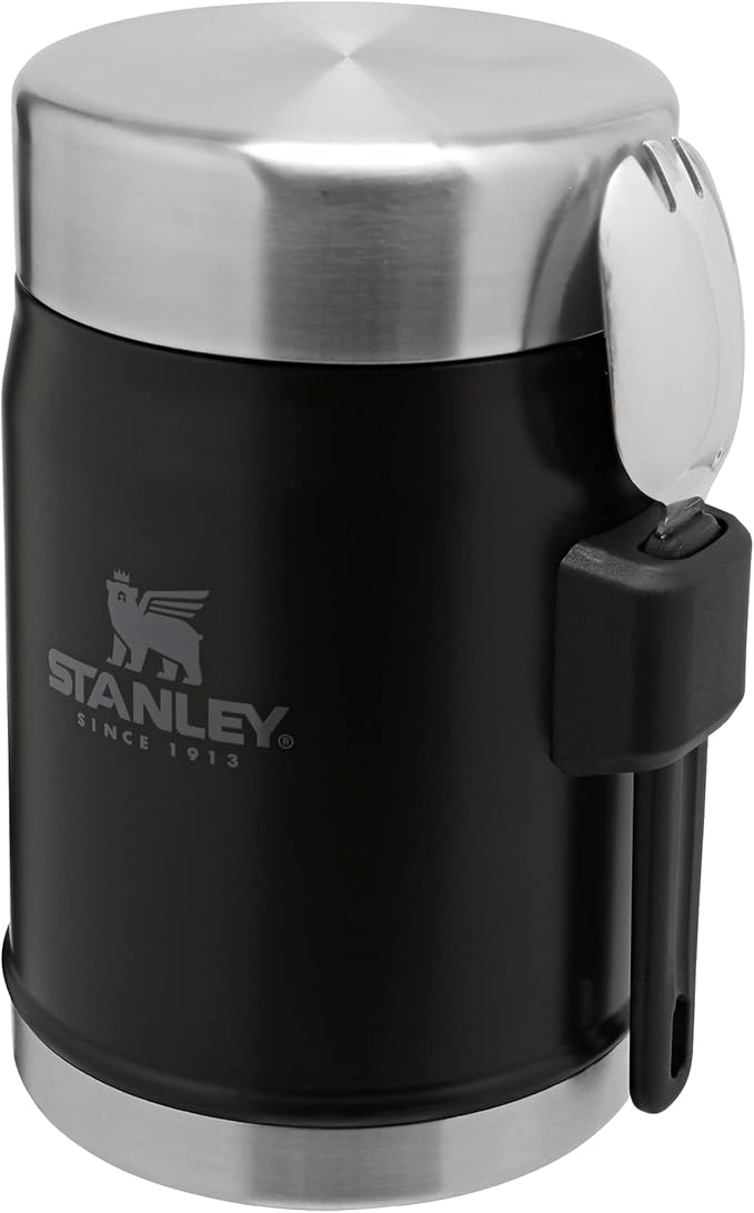 Stanley Leakproof-Dishwasher Safe, Stainless Steel, Matte Black, 0.4L