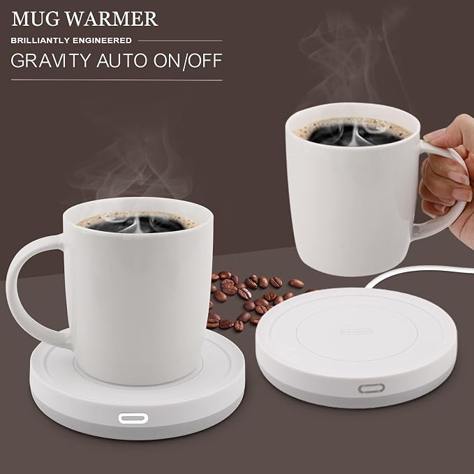 BESTINNKITS Smart Coffee Set Auto On/Off Gravity-Induction Mug Office Desk Use - Image 2