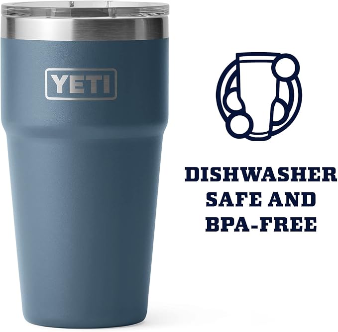 YETI Rambler Stackable Pint, Vacuum Insulated, Stainless Steel with MagSlider Lid