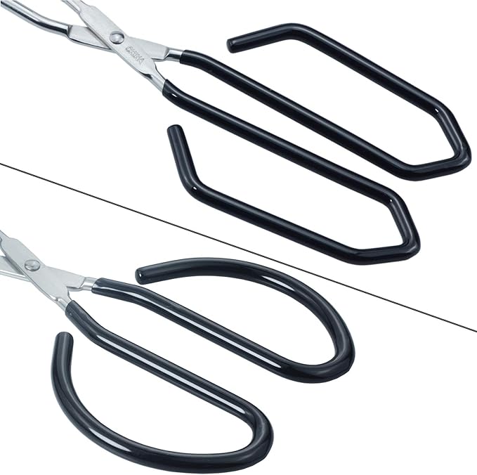 Scissor Style Tongs 10-Inch and 11-Inch Set Stainless Steel Wire Tongs, Set of 2