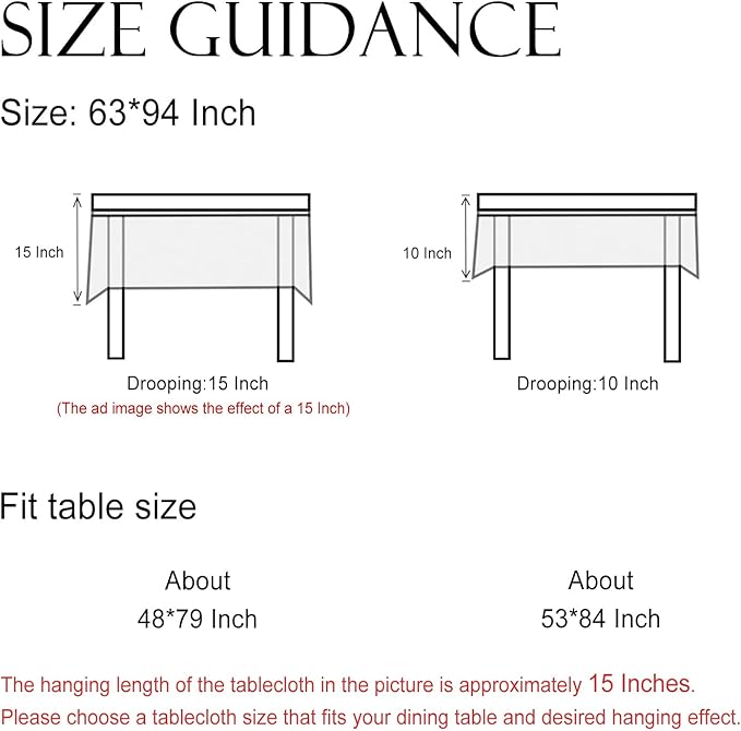 ISAENNE Designer Off White Linen Long Tablecloth Rectangular,Floral Elegant Table Cloth,Stain Resistant Vintage Decor Tablecloths for Dining Thanksgiving Kitchen Christmas,63"*94"-Serenity G