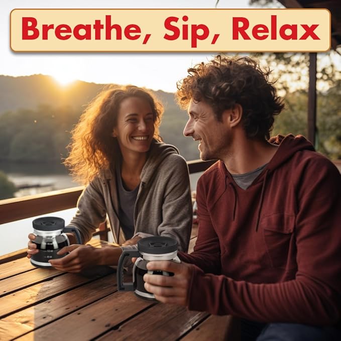 Cupa Joe Coffee Mug – 20oz Borosilicate Glass Diner Pot Mug with Spill-Proof Lid – Funny Novelty Gift for Coffee Lovers, Dads, Office, Travel & More