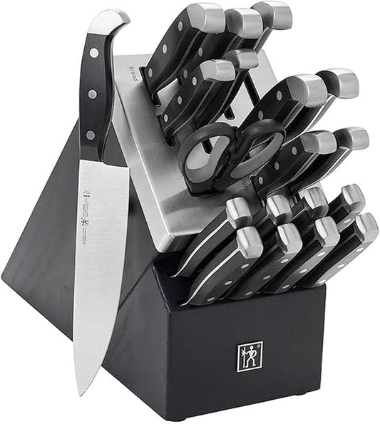 Henckels International Statement 20 Piece Black Self-Sharpening Knife Block Set