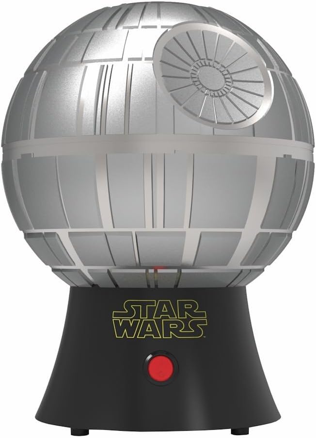 Uncanny Brands Star Wars Death Star Popcorn Maker - Hot Air Style with Removable Bowl