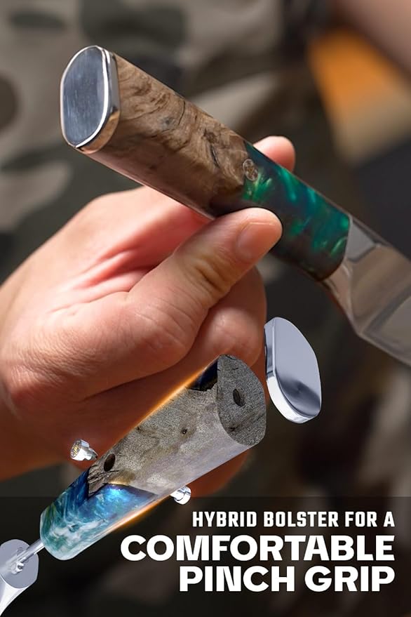 Dalstrong Paring Knife - 4 inch - Valhalla Series - 9CR18MOV HC Steel - Celestial Resin & Wood Handle - Professional Kitchen Knife Gift - Razor Sharp - w/Leather Sheath