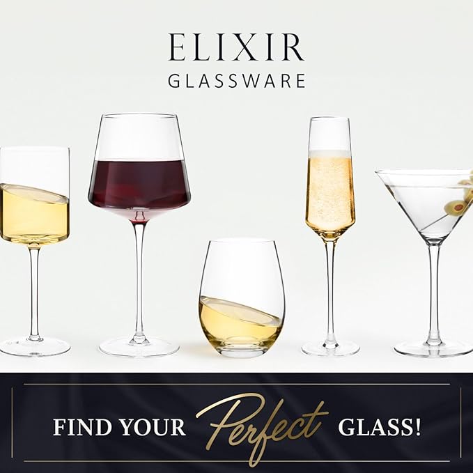 ELIXIR GLASSWARE Double Wall Espresso Shot Glass - 5.4 oz - Set of 2 Glass Coffee Mugs - Double Walled Glass Coffee Mugs, Insulated Clear Glass Espresso Mugs, Double Wall Insulated Glasses