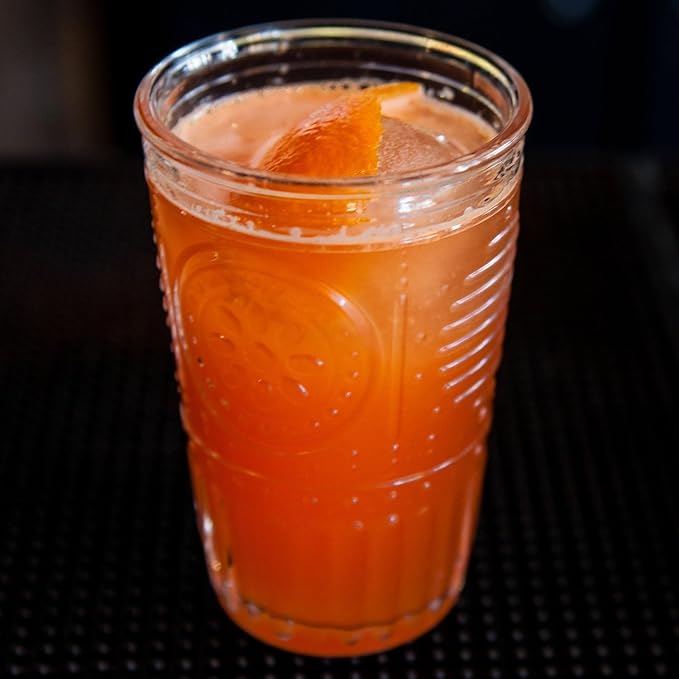 Bormioli Rocco Romantic Set Of 6 Tumbler Glasses, 11.5 Oz. Clear Crystal Glass, Made In Italy.