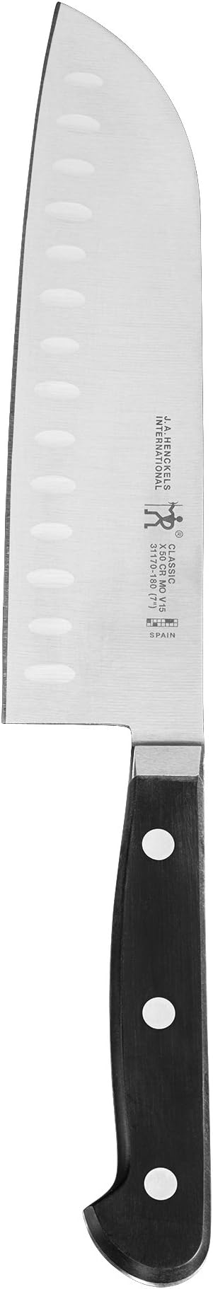 Henckels CLASSIC 7-inch Hollow Edge Santoku Knife
