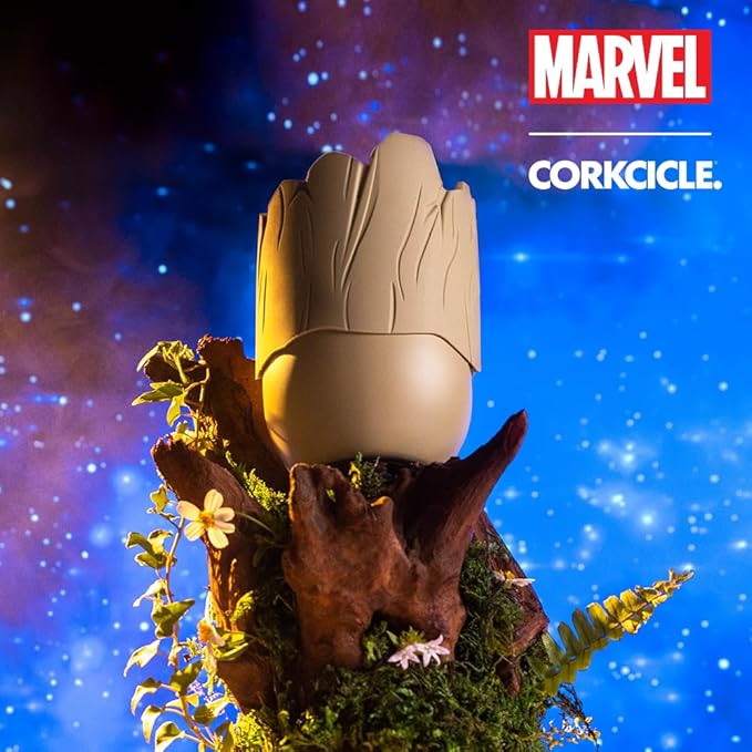 Corkcicle Stemless Insulated Wine Glass Tumbler - Keeps Beverages Cold 6 Hours & Hot 3 Hours - Stainless Steel - Easy-Grip - Summer Drinkware Gift - Keeps Drinks Ice Cold - 12 oz - Groot