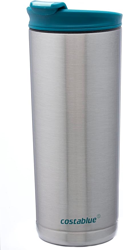 Travel Coffee Mug - 16 Oz. Stainless Steel Insulated Coffee Mug, Leak Proof Tumbler w/Dishwasher Safe Lid, Double Wall Travel Coffee Cup, Reusable Insulated Tumbler for Hot & Cold Beverages