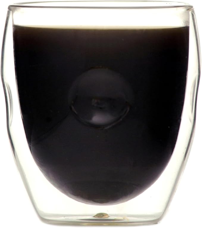 Ozeri Moderna Artisan Series Double Wall 8 oz Beverage Glasses - Set of 4 Drinking Glasses