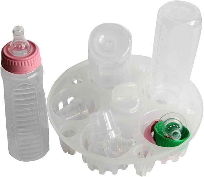 Instant Pot Yogurt Cups and Pressure Sterilization Rack, 6-Oz Dessert Cups with Lids, Bottle Sterilizer, Non-Toxic, BPA-Free Plastic, Clear