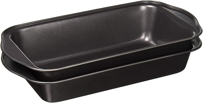Evelots Meatloaf Pan-Drains Fat-Non Stick-Cooking/Baking-More Flavor-2 Piece Set
