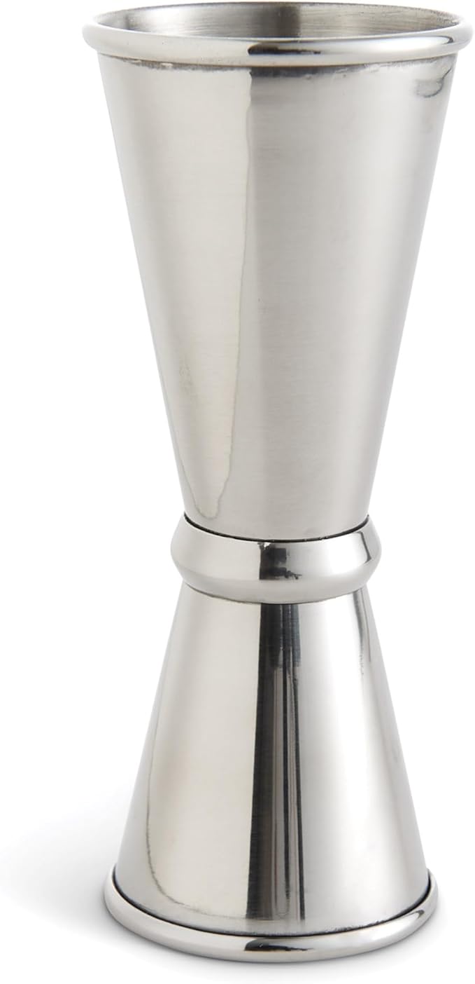 HIC Kitchen Bar Double Cocktail Jigger, 18/8 Stainless Steel, 1-Ounce to 1.42-Ounce (28-Milliliters and 42-Milliliters)