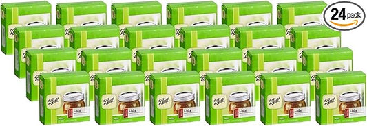 Ball Mason Jar Lids, Regular Mouth, 12 CT (Pack of 24)