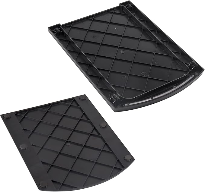 Bruvoalon Kitchen Appliance Sliding Tray, Slider for Coffee Pot, Coffee Maker, Toaster, KitchenAid Mixer, Blenders and Air Fryer, Coutertop with Rolling Wheels (2 Pack)