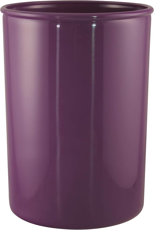 Reston Lloyd Calypso BasicsMultipurpose Cookware Storage Crock, Kitchen Countertop & Office Desk Organization, Durable & Food Safe BPA-Free Plastic, Plum