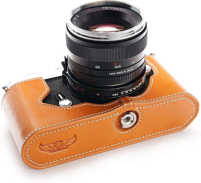 TP Original Handmade Genuine Real Leather Half Camera Case Bag Cover - Image 3