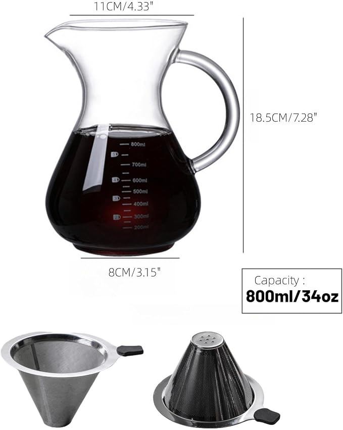 34oz Pour Over Coffee Maker - Image 3