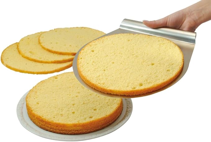 Zenker Stainless Steel Layer Cake Slicing Kit with 12" Serrated Knife, 3-Piece