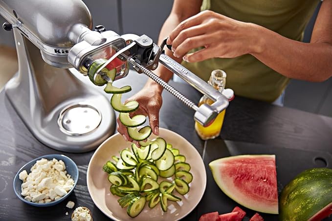 KitchenAid 7 Blade Spiralizer Plus with Peel, Core and Slice - KSM2APC
