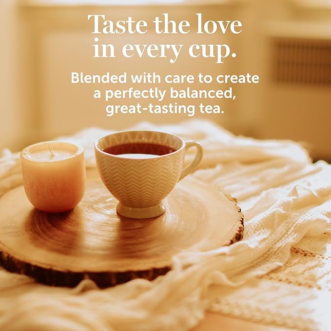 Red Rose Sweet Temptations Dessert Tea Blueberry Muffin, Zero Carbs, Zero Sugar Bursting with Flavor Caffeine-Free Delicious Beverage Herbal Tea, 18 Count Pack of 6 Fruit Naturally Flavored Herbal Tea