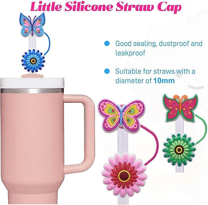 Stanley Cup Straw Cover Cap, Compatible with 30 & 40 Oz Tumbler, Reusable Straw Tips, Perfect for Gifts