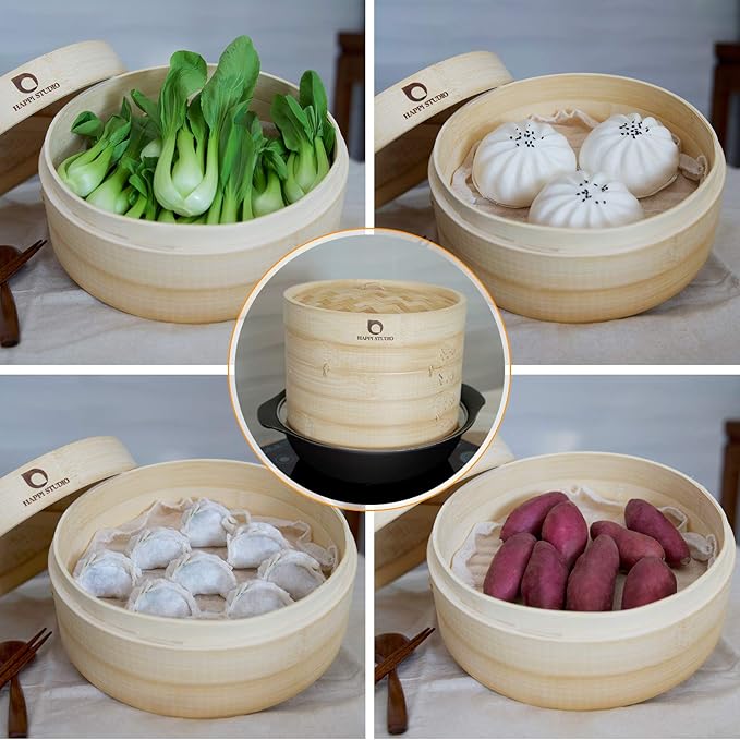Steamer Ring Stainless Steel Adapter for 8 to 11inch Bamboo Steamer Baskets (Stainless Steel Ring Only)