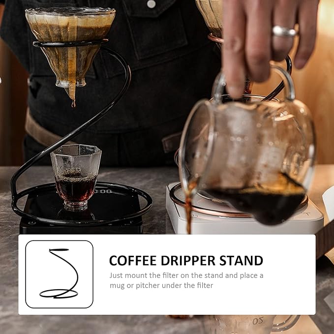 Hemoton Snake Shape Coffee Dripper Stand Stainless Steel Filter Cup Holder - Image 4