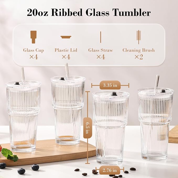 GOSCHE 20oz Glass Tumblers - Image 6