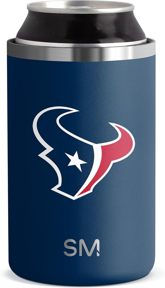 Simple Modern Officially Licensed NFL Houston Texans Gifts for Men, Women, Dads, Fathers Day | Insulated Ranger Can Cooler for Standard 12oz Cans - Beer, Seltzer, and Soda
