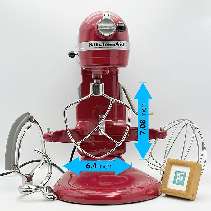 Flat Beater Replacement for KitchenAid 5plus/6 Qt. Bowl-Lift Stand Mixers/Polished 18/8 Stainless Steel Paddle Accessories/No coating/Dishwasher Safe/Replacement for KN256CBT