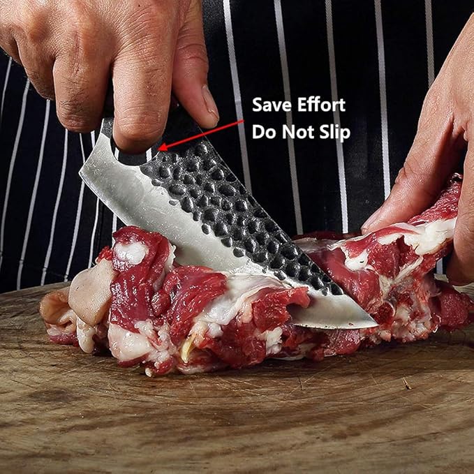 Smith Chu Forged Viking Knives - Husk Chef and Butcher Knife Set, Fishing Filet & Bait Knife, Japanese Boning Knife, Meat Cleaver for Kitchen or Camping - Gift for Dad