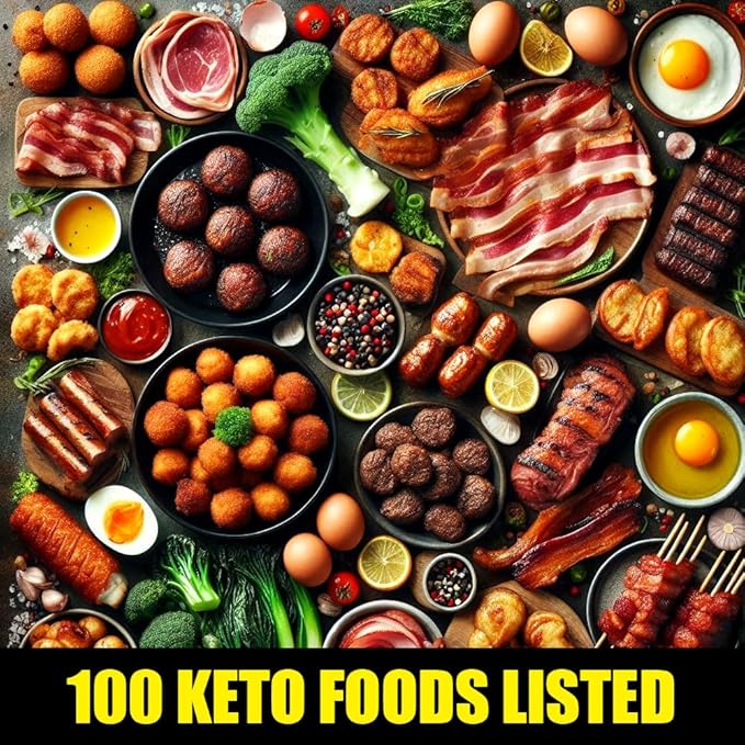 Air Fryer Cheat Sheet Magnet, Keto Edition - Air Fryer Cooking Times Chart for 100 Keto Food Items - Magnetic Airfry Guide for Ketogenic Cookbooks and Recipes - Low Carb Diet Plan Airfryer Accessories