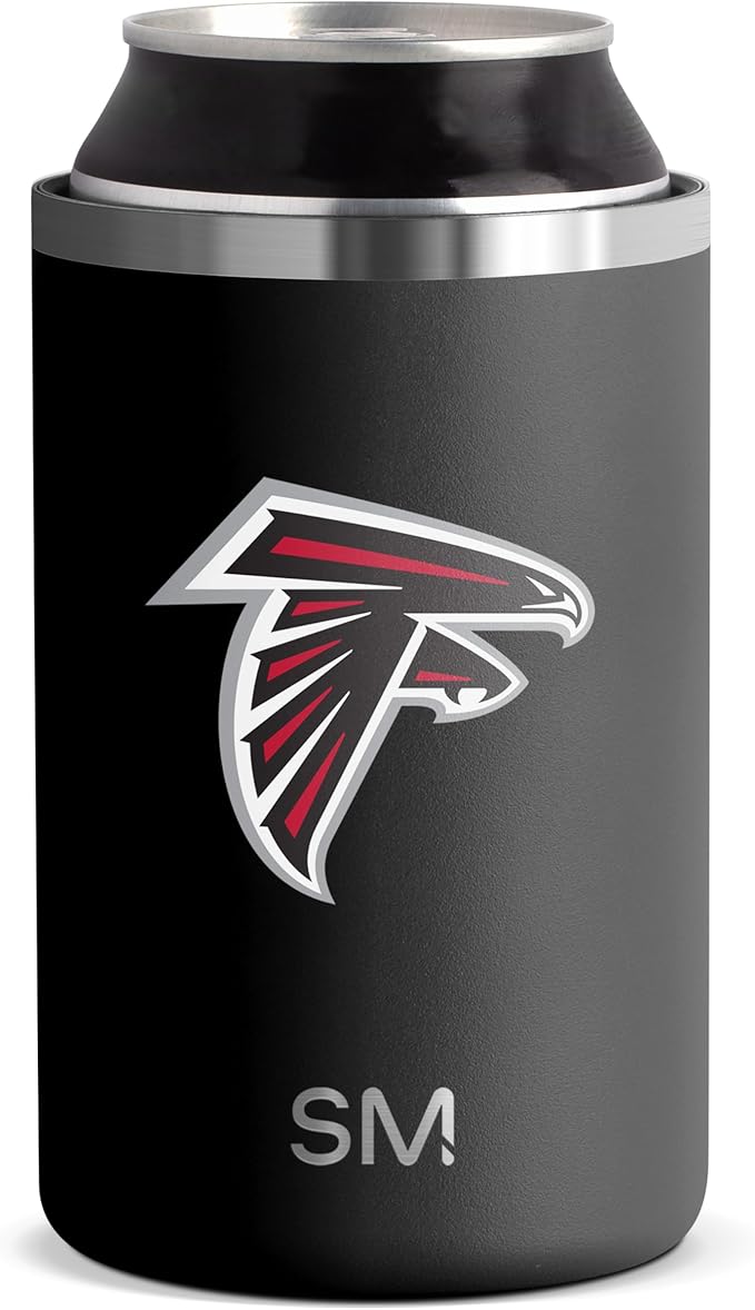 Simple Modern Officially Licensed NFL Atlanta Falcons Gifts for Men, Women, Dads, Fathers Day | Insulated Ranger Can Cooler for Standard 12oz Cans - Beer, Seltzer, and Soda