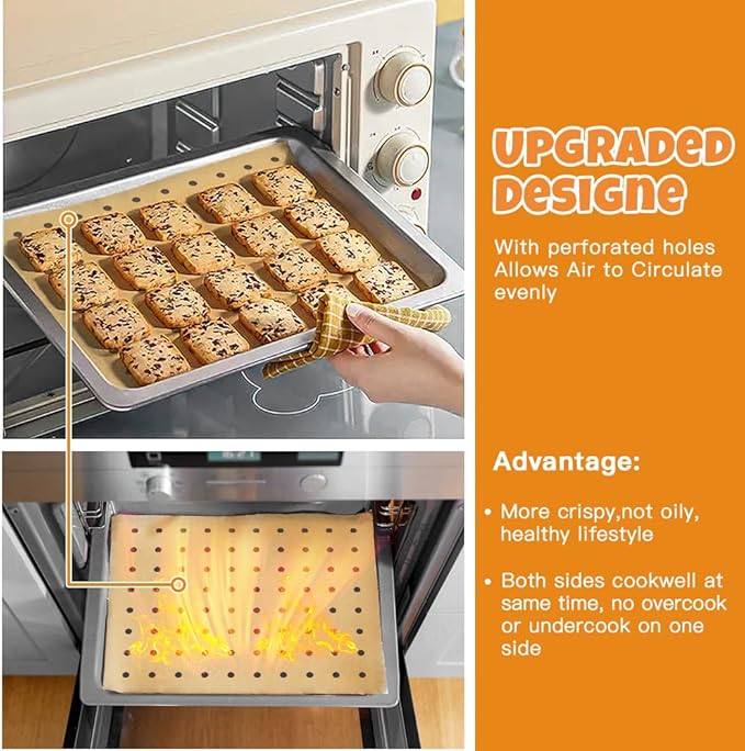 Air Fryer Disposable Parchment Paper Liners: 150pcs Airfryer Liners 9x11 Inch Perforated Rectangular Paper Sheets Basket Liner Accessories For Toaster Oven Xl Air Fryer