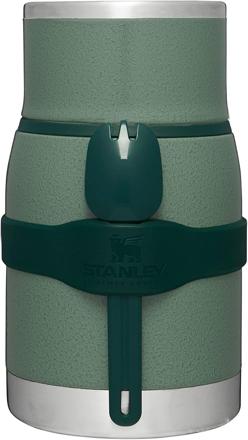 Stanley Adventure To-Go Food Jar | Vacuum Insulated Thermos Food Container | Wide Mouth Screw On Lid | Packable for Travel | Stainless Steel with Leakproof Lid | BPA-Free