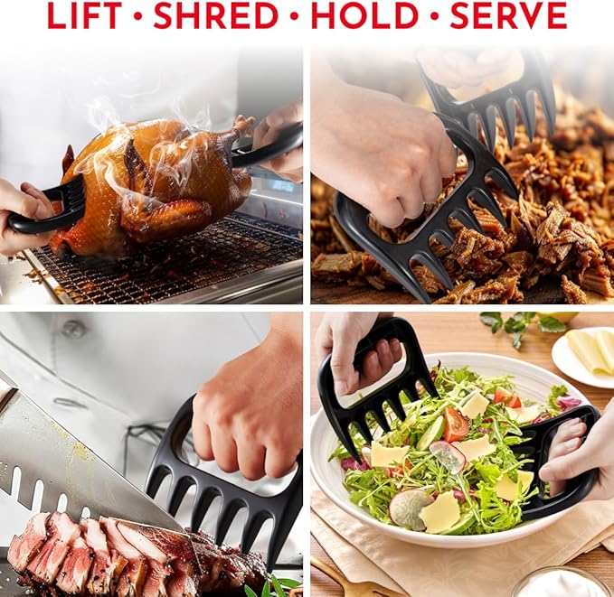 Meat Shredder Claws - BBQ Accessories Gifts for Men Dad Birthday, Bear Claw for Shredding Meat - Claws for Pulled Pork, Chicken Shredder Tool - Perfect for BBQ Grilling Accessories