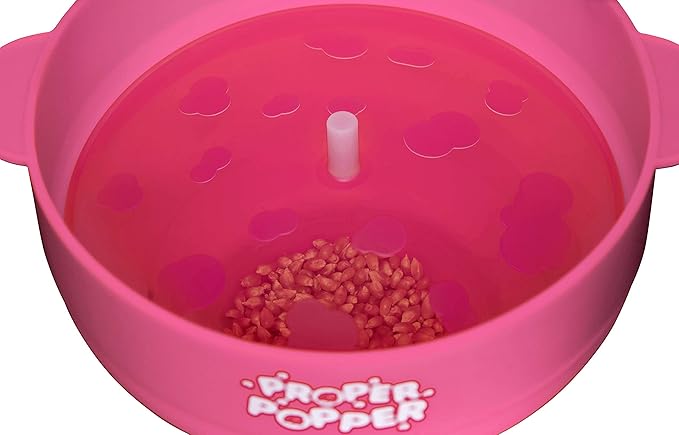The Original Proper Popper Microwave Popcorn Popper, Silicone Popcorn Maker, Collapsible Bowl BPA Free & Dishwasher Safe - (Pink)