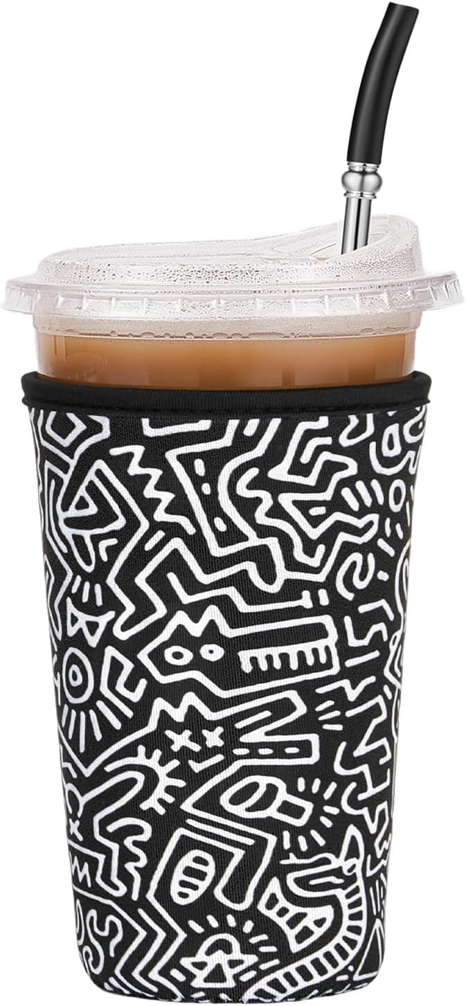 Iced Coffee Sleeve Reusable Large 30-32oz by Cavllson