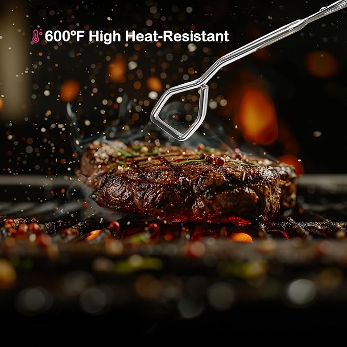 Stainless Steel Scissor Tongs, Heavy Duty, Kitchen Tongs for Food Cooking Barbecue BBQ Grilling and Serving (2pcs Blue)