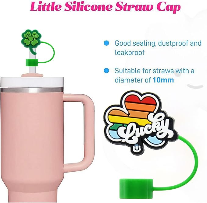 Stanley Cup Straw Cover Cap, Compatible with 30 & 40 Oz Tumbler, Reusable Straw Tips, Perfect for Gifts