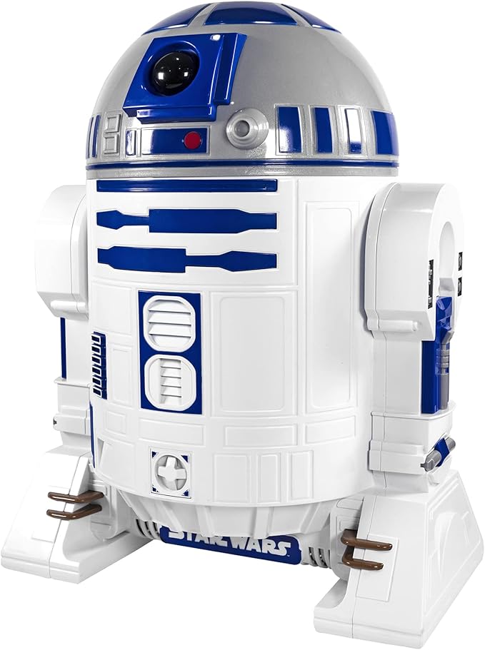 Uncanny Brands Star Wars R2D2 Popcorn Maker- Fully Operational Droid Kitchen Appliance