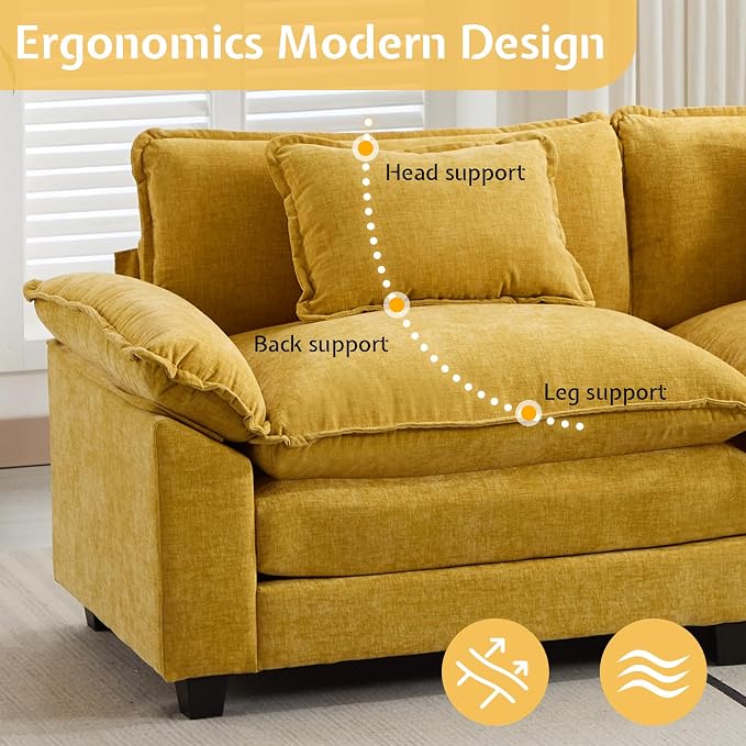 Modular Sectional Sofa, Cloud Couch - Image 7