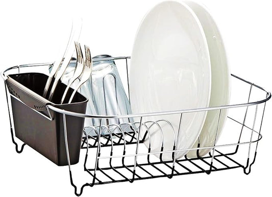 Neat-O Deluxe Chrome-Plated Steel Small Dish Drainers (Black)