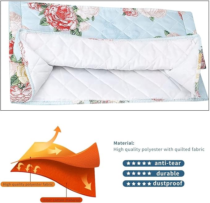 Kitchen Aid Mixer Cover For Woman Pioneer Compatible with 6-8 Quarts Hamilton Stand Mixer/Tilt Head & Bowl Lift Model,Floral Print Accessories