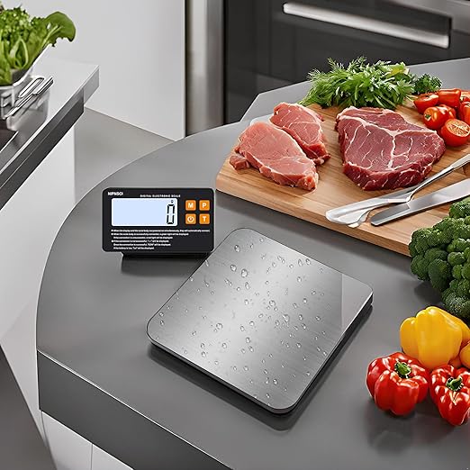MagiCling Split Smart Food Kitchen Scale – 1g Precision, 22lb/7 Units, Detachable Magnetic Display & Ultra-Slim 14mm Design for Weight Loss, Baking, Cooking, Dieting, Meal Prep
