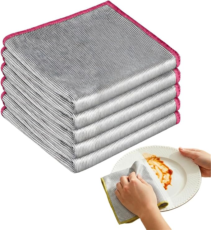 6 Pack Glass Polishing Cloth, Streak Free Cleaning Cloth, Wine Glass Polishing by YTXOX