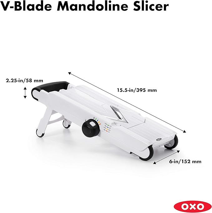 OXO Good Grips V-Blade Mandoline Slicer, White (1155700)